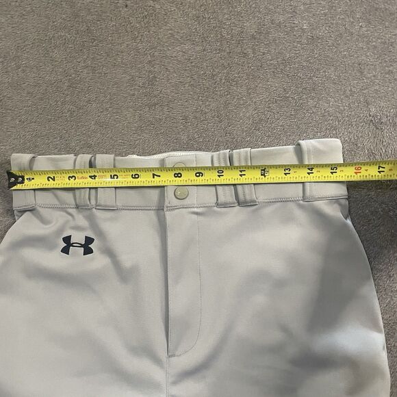 Under Armour Baseball Pants Men's Size Large Gray Heat Gear Tapered Leg NEW TAGS - Picture 9 of 11